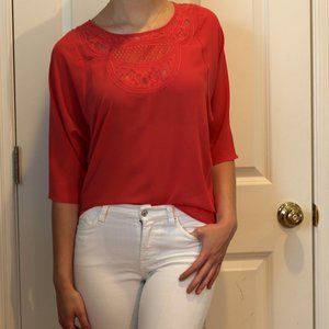 Coral Blouse